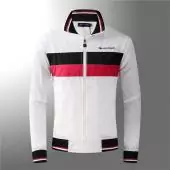 jacke tommy nouvelle collection zip 1675 blanc
